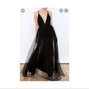 NWT Luxxel | tulle maxi dress